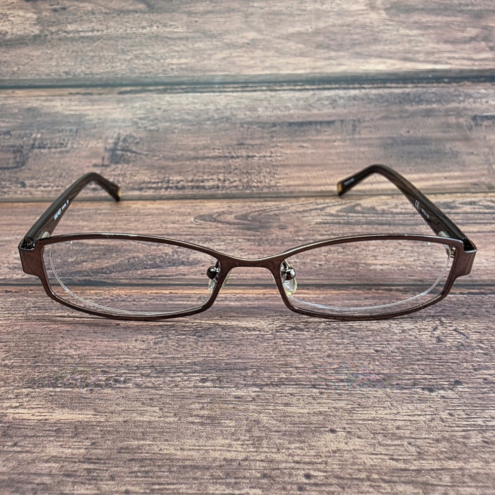 Nine West NW1008 200 Brown Tortoise Rectangular Eyeglasses Frames 50-16-135